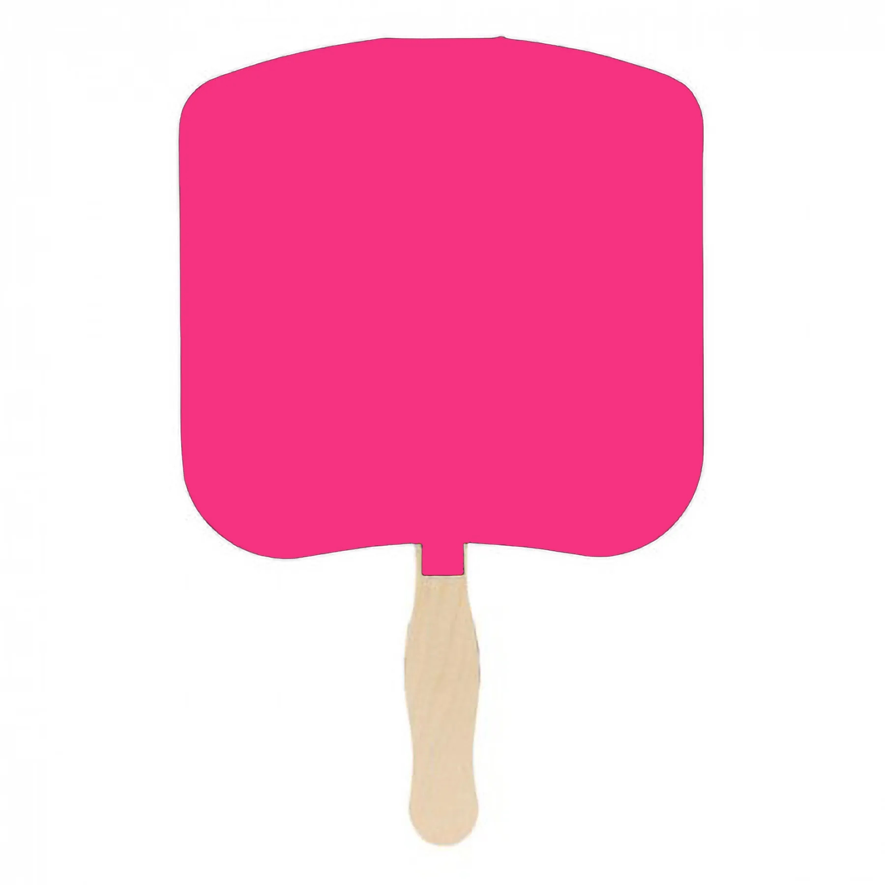 Full Color Printed Bread Slice Hand Fan 7.9 x7.5 Inch 3