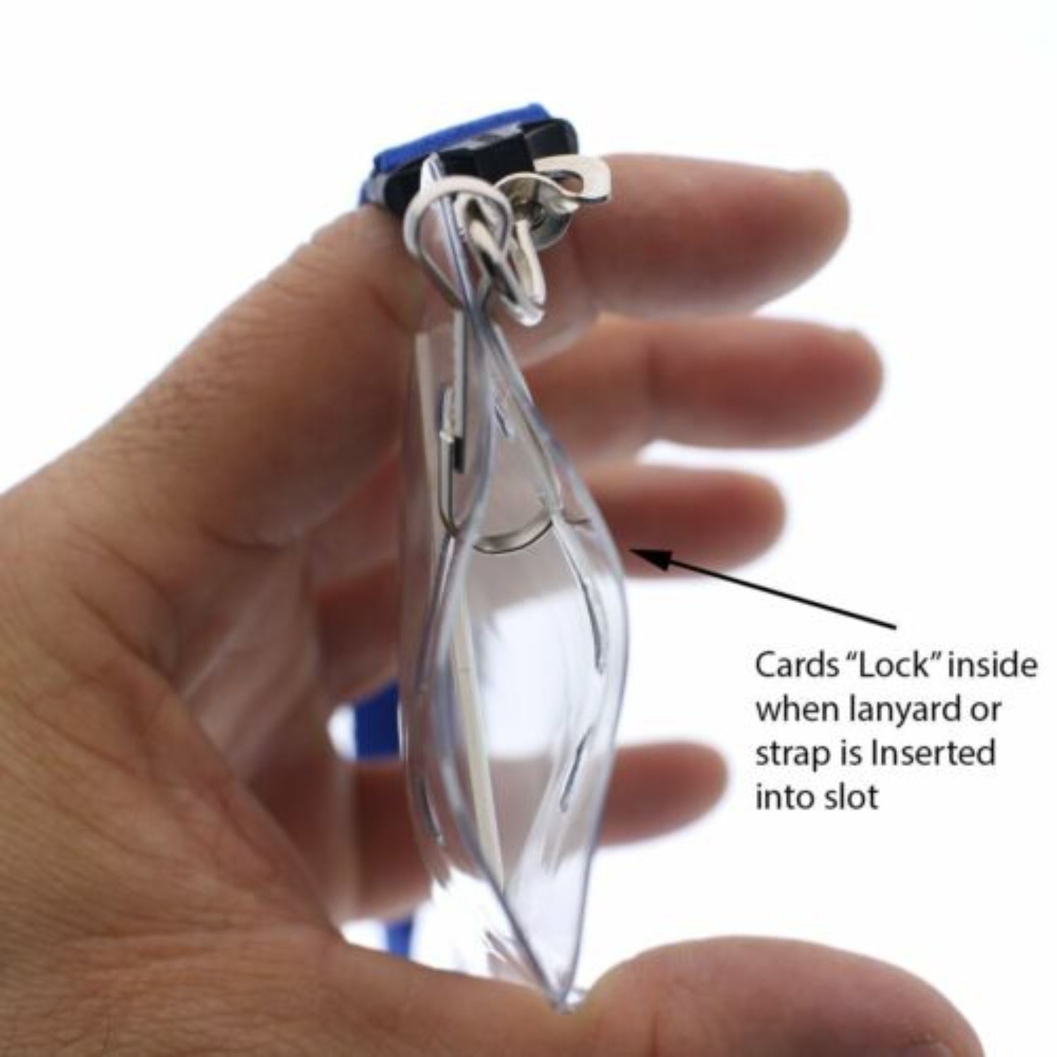 3"W X 4"H rPET Clear Vinyl Vertical Badge Holder 6