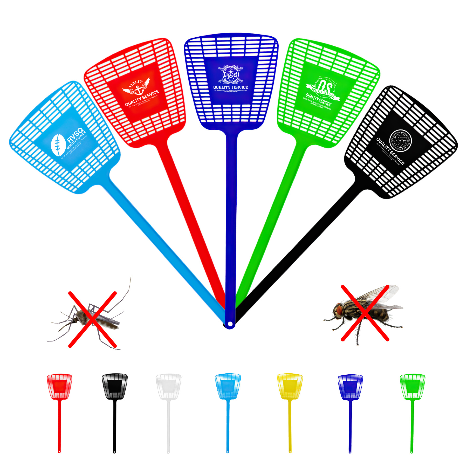 Plastic Fly Insect Catcher Flying Swatter 11