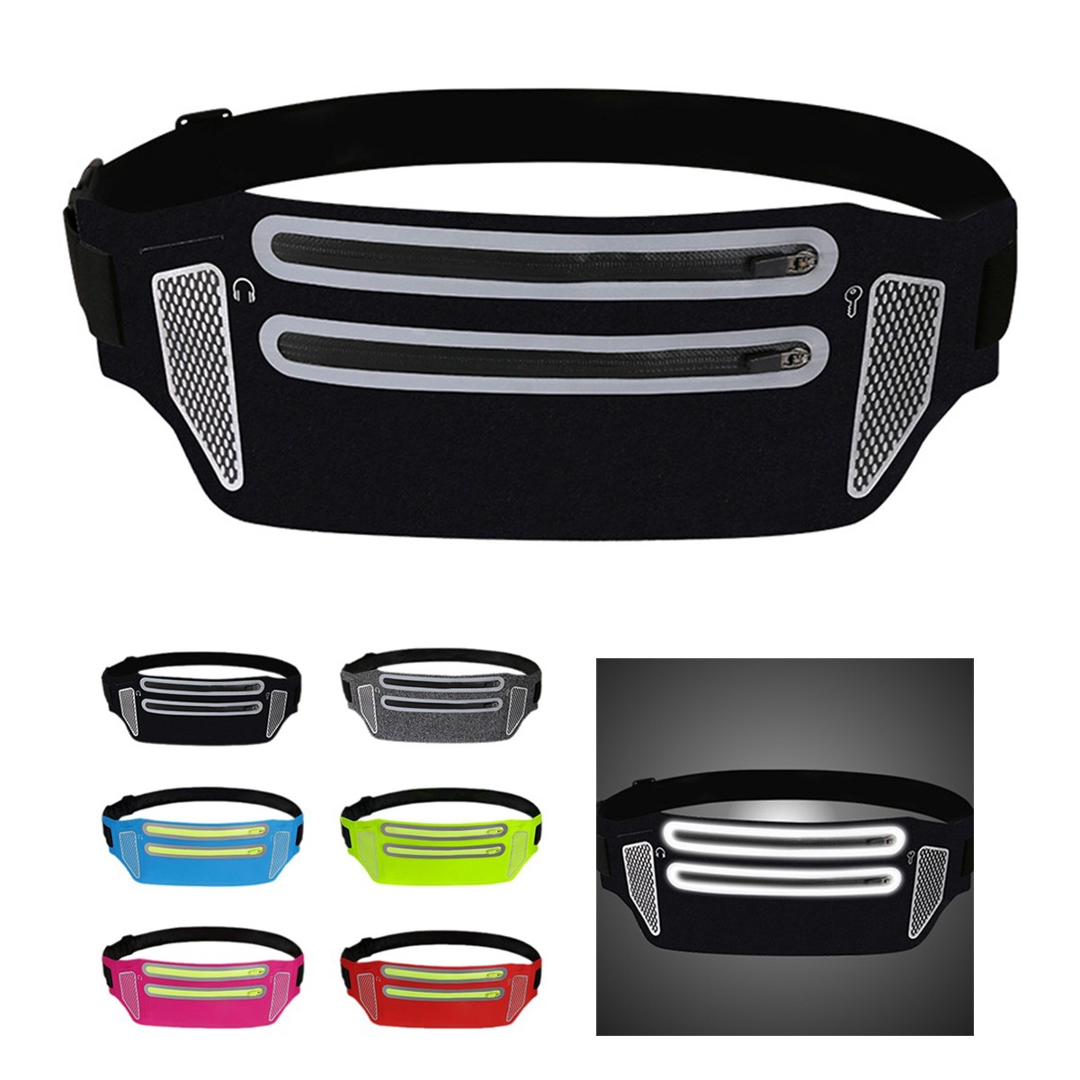 Fanny Pack with Reflective Stripe 2