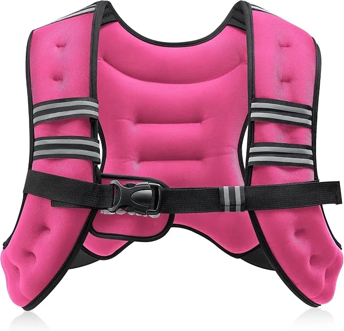 6lb/8lb/12lb/16lb/20lb/25lb/30lb Weighted Vest For Sport, Workout, Strength Training, Running 6