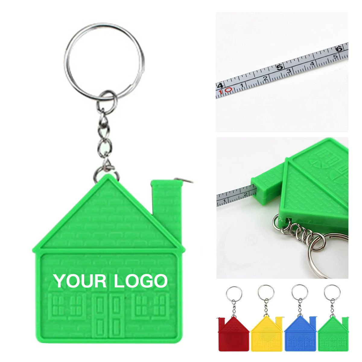 Compact House Shape Ruler for Daily Measuring, custom ruler with logo imprint 4