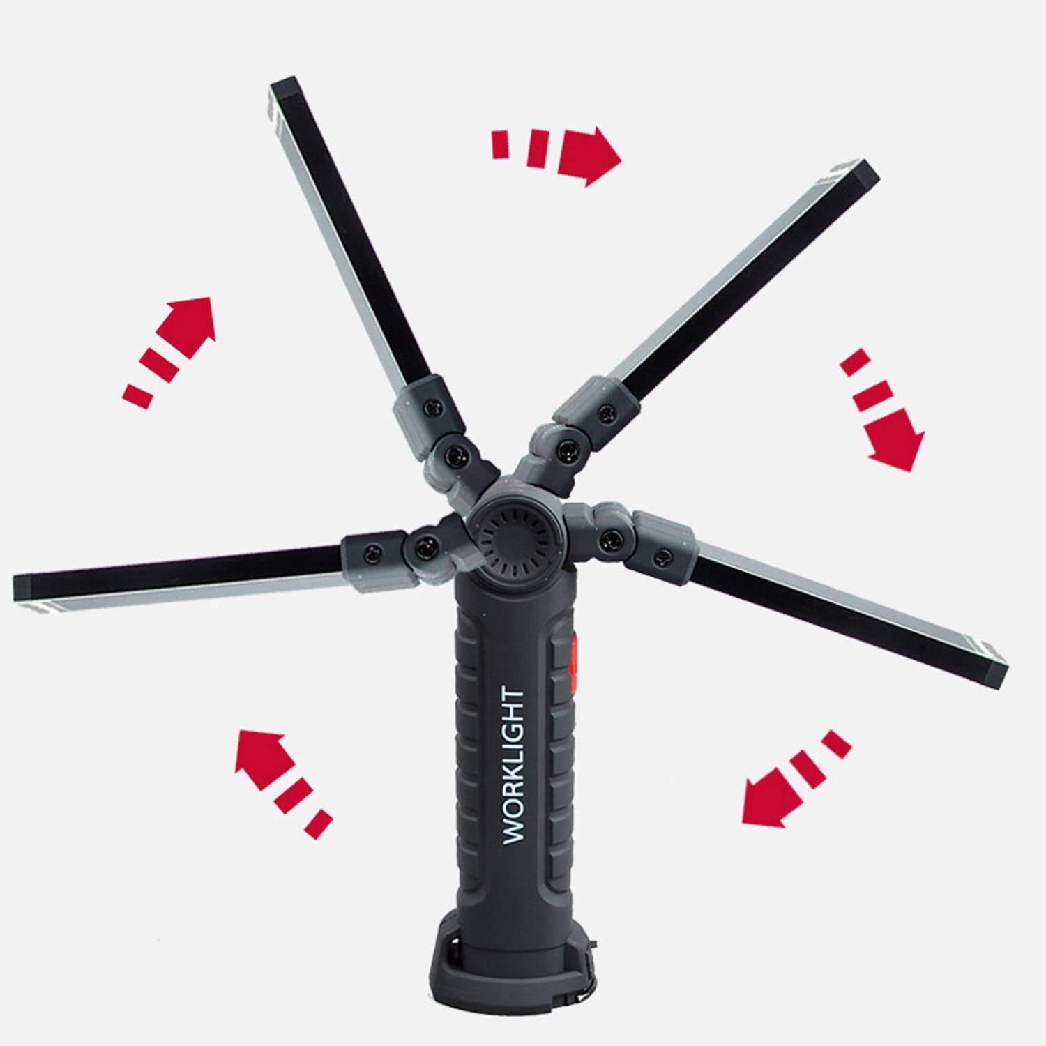 Rechargeable 360° Foldable LED Work Light – Magnetic Base 6