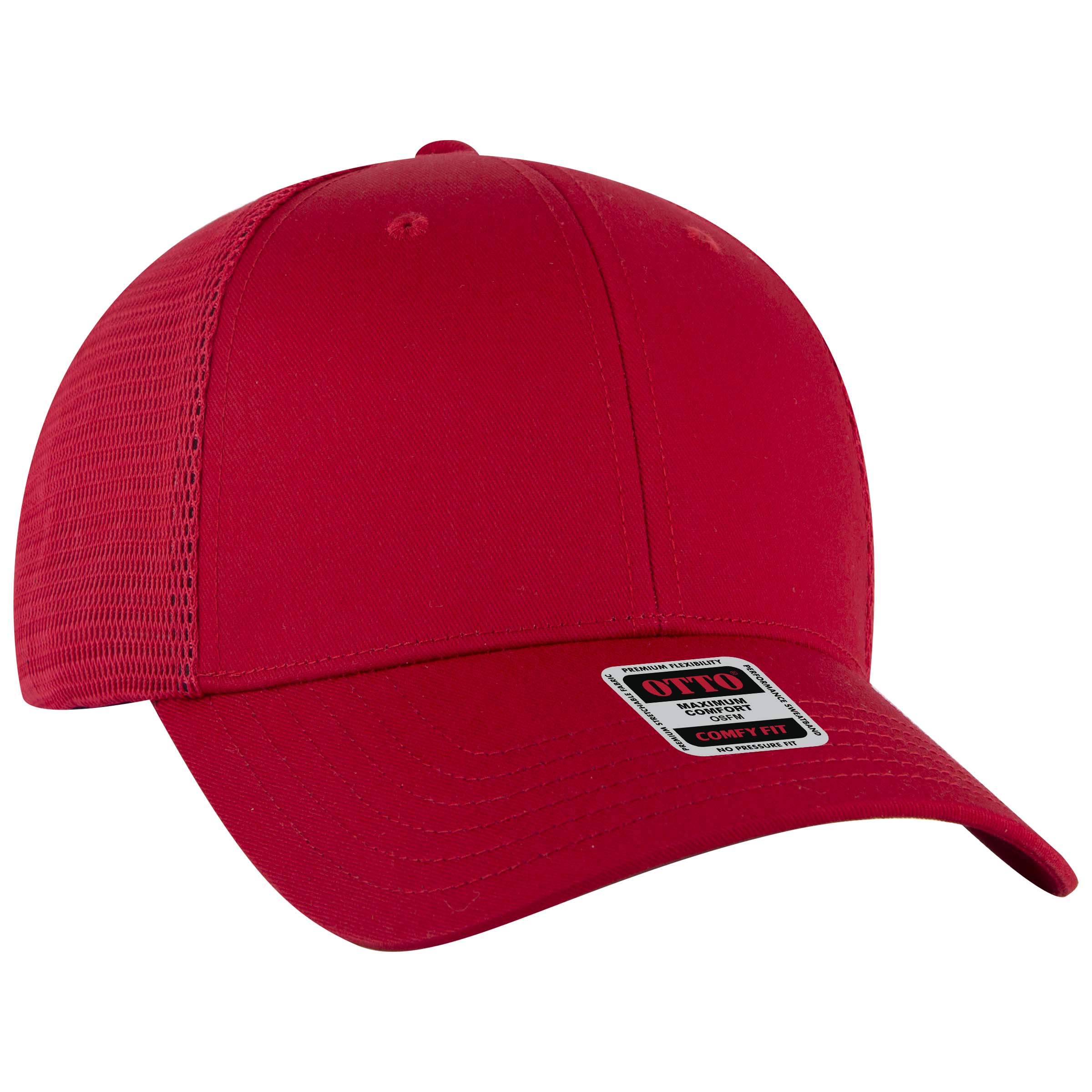 OTTO CAP® OTTO COMFY FIT® 6 Panel Low Profile Mesh Back Trucker Hat 3