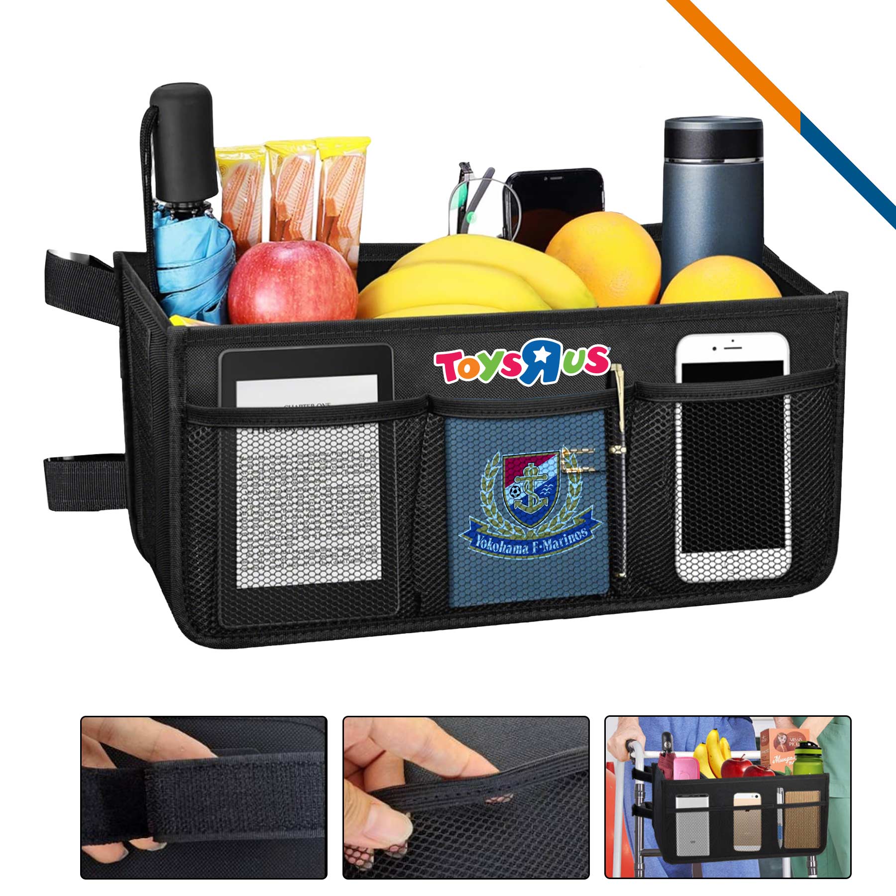 Rosie Foldable Walker Basket Bag 1