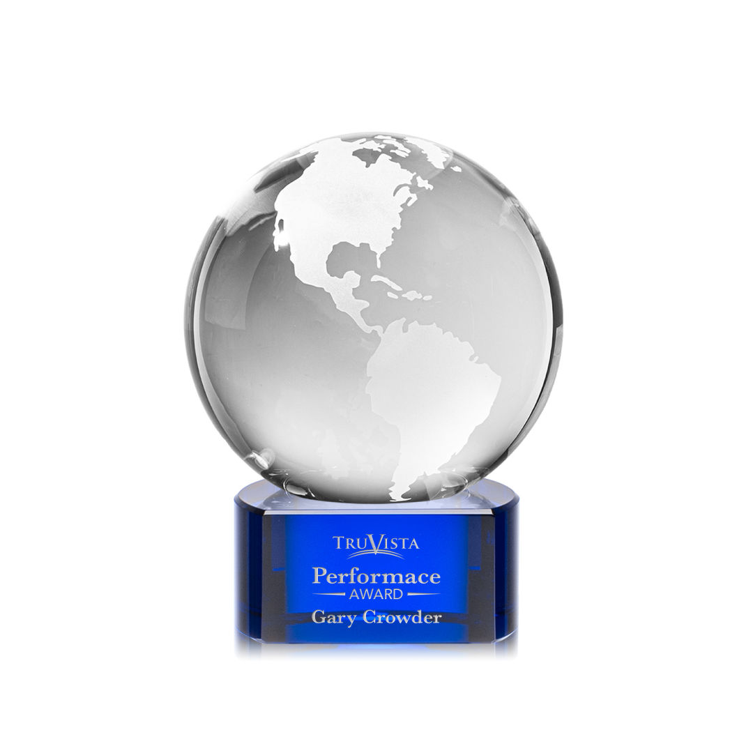 Globe Award on Paragon Base - Blue 5