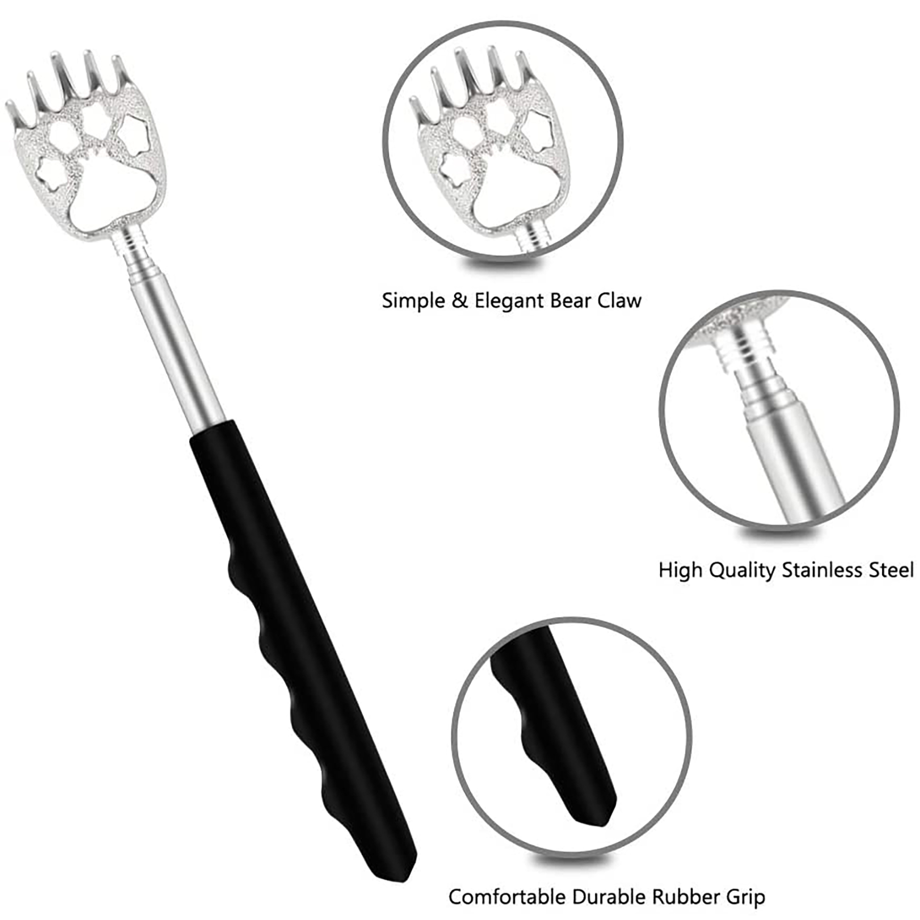 Extendable Telescopic Bear Claws Metal Back Scratchers 4