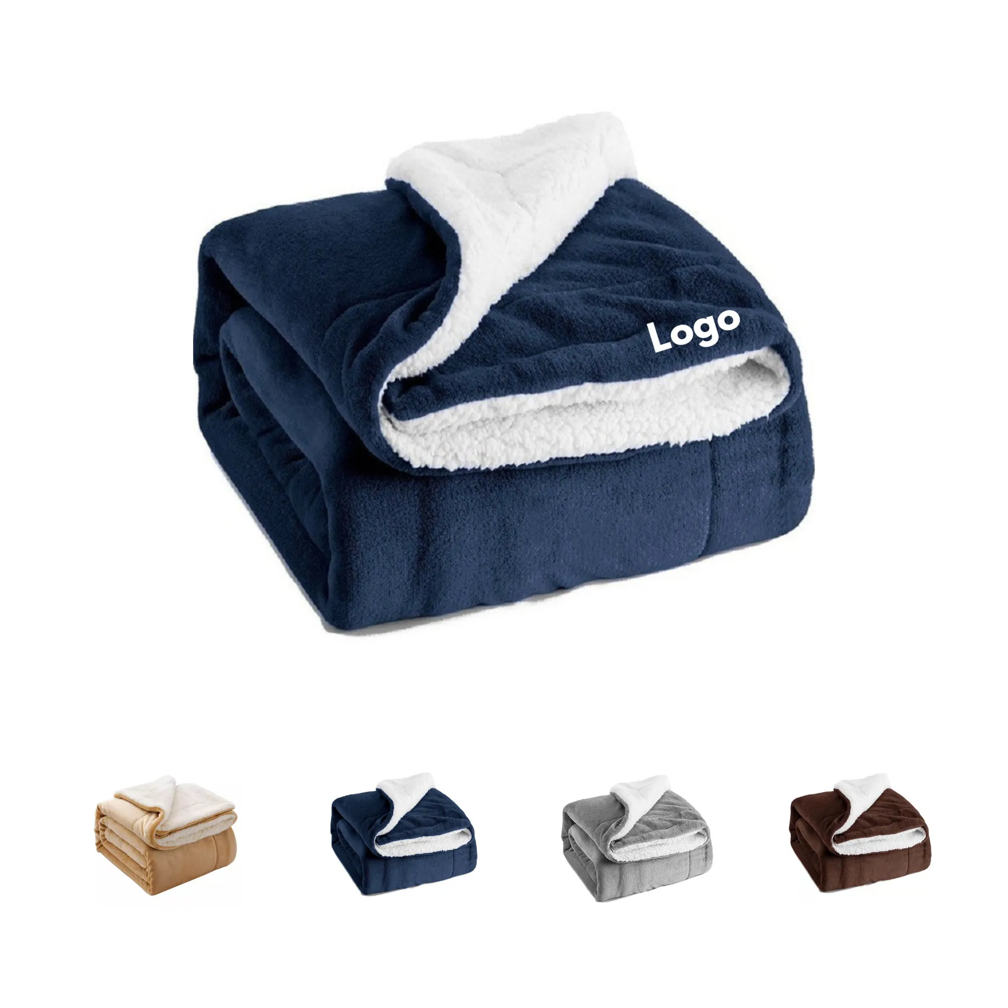 MOQ 50 Pieces Double-Layer Flannel Blanket 1