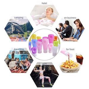 60ml Silicone Travel Bottle With Sucker And Flip Up Lid 23