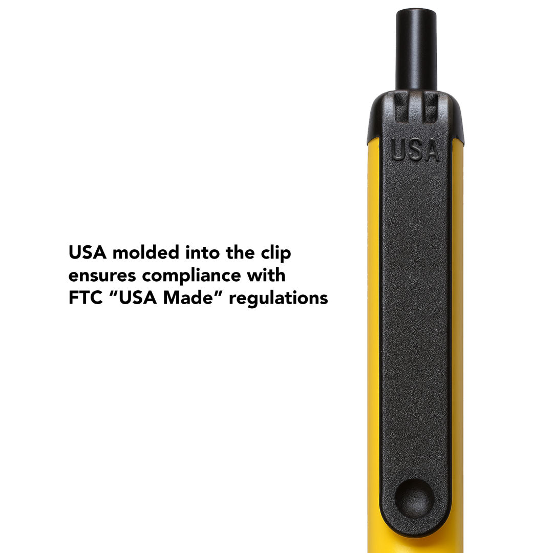 Value Slim Grip Pen w/Glossy Barrel & Matte Colored Trim 18