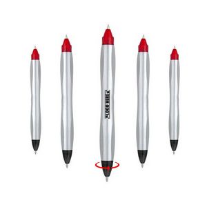 Black Red Dual Tip Silver Pen 6