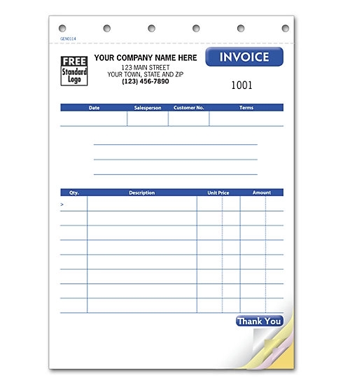 Compact Invoice, Carbonless 3