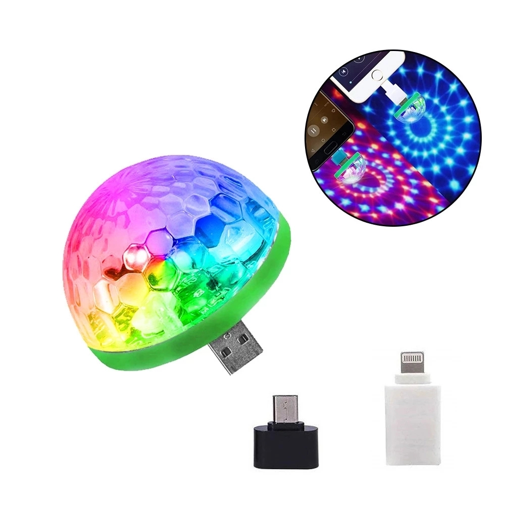 Usb Mini disco party phone light 2