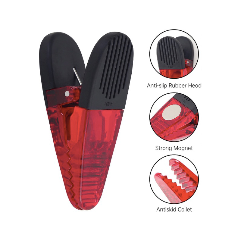 Hot Plastic Bag Sealing Multi-colored Translucent Bag Chip Clips With Magnet