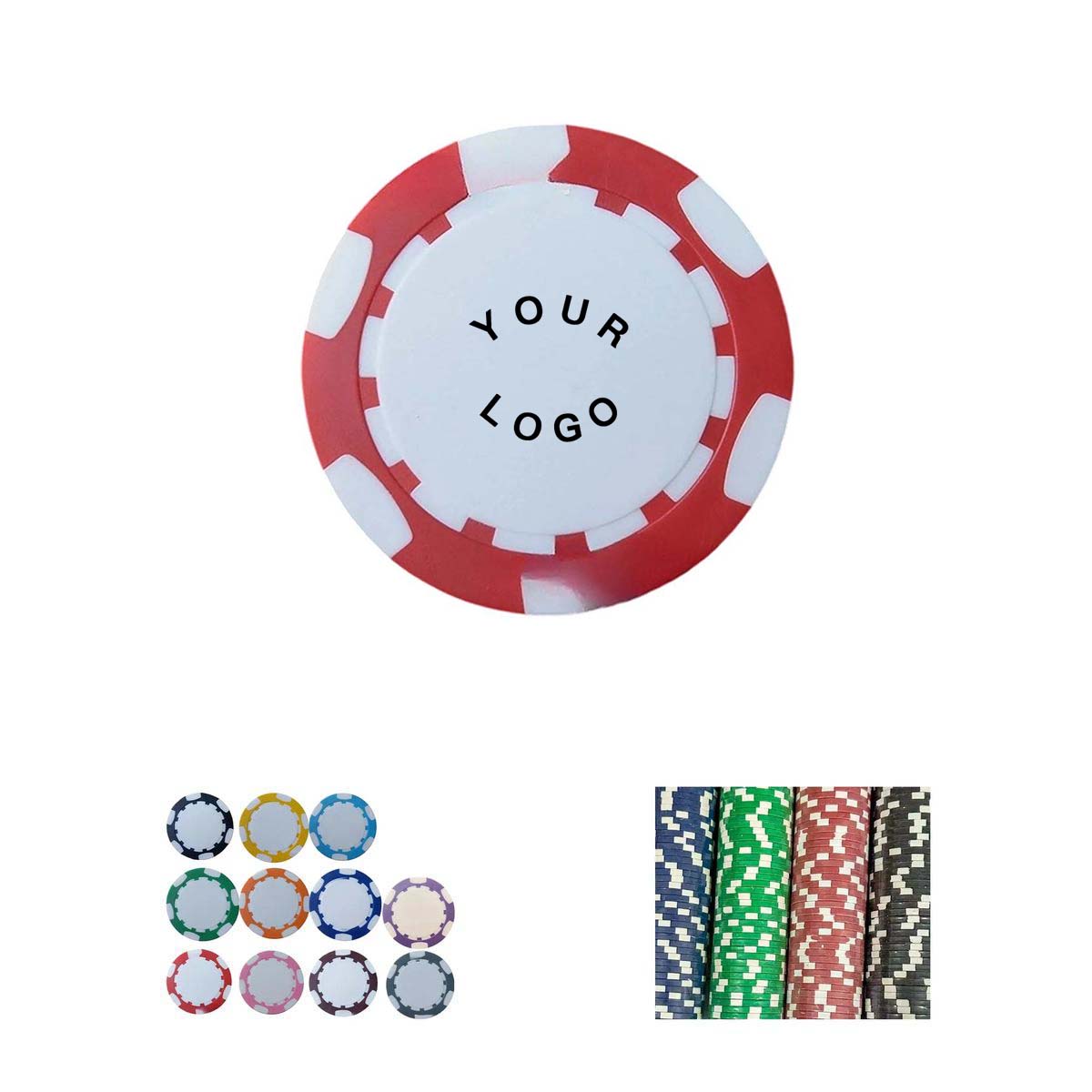 ABS Poker Chips with Authentic Casino Weight 8