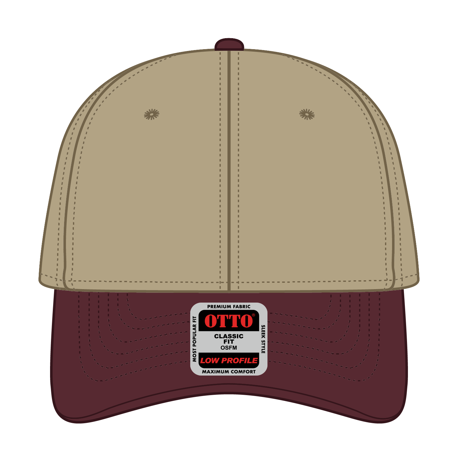 OTTO CAP® 6 Panel Low Profile Baseball Cap 15