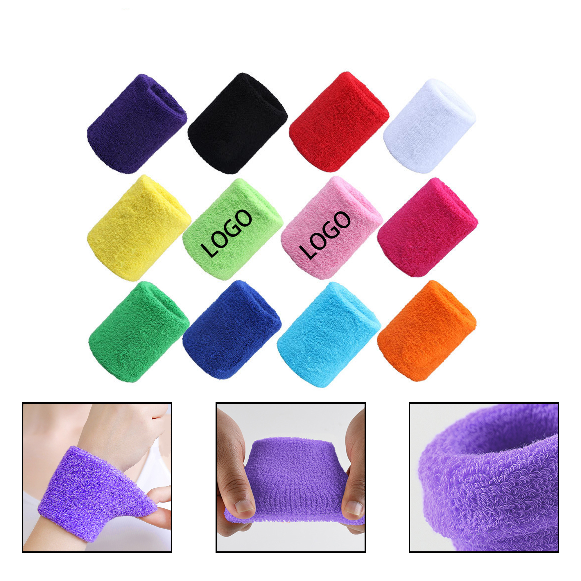 Sports Elastic Wrist Guard Breathable Sweatbands 1