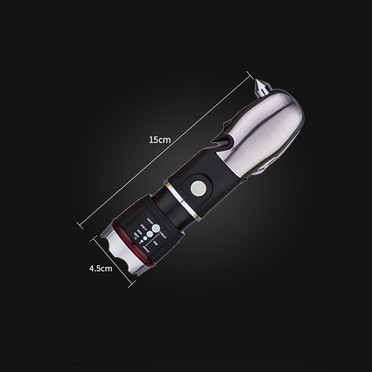 Multi-function Safety Hammer Tools Flashlight 4