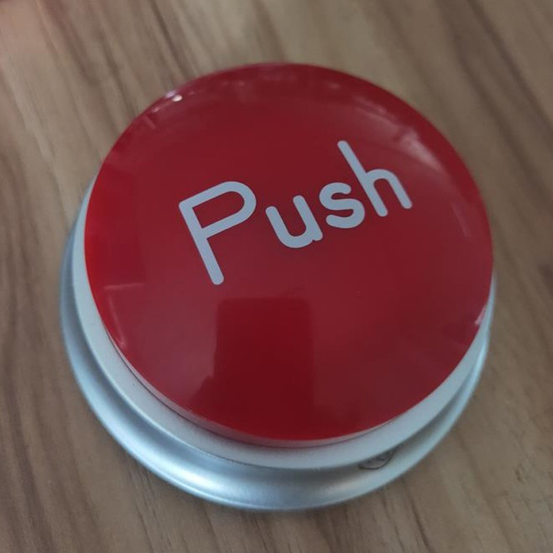 Custom Silver Edge Easy Recordable Sound Button 3