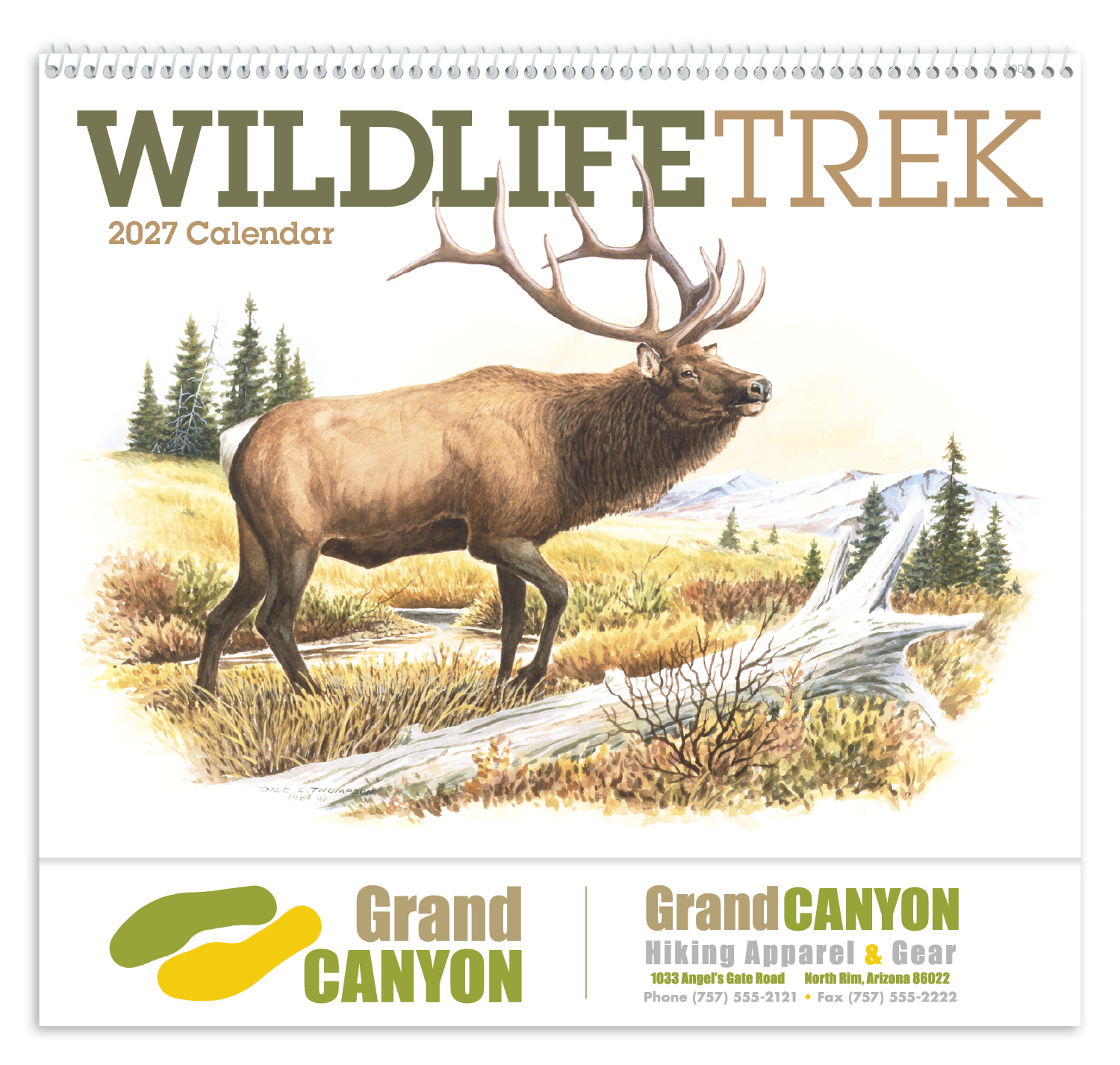 Good Value™ Wildlife Trek - Spiral Calendar 56