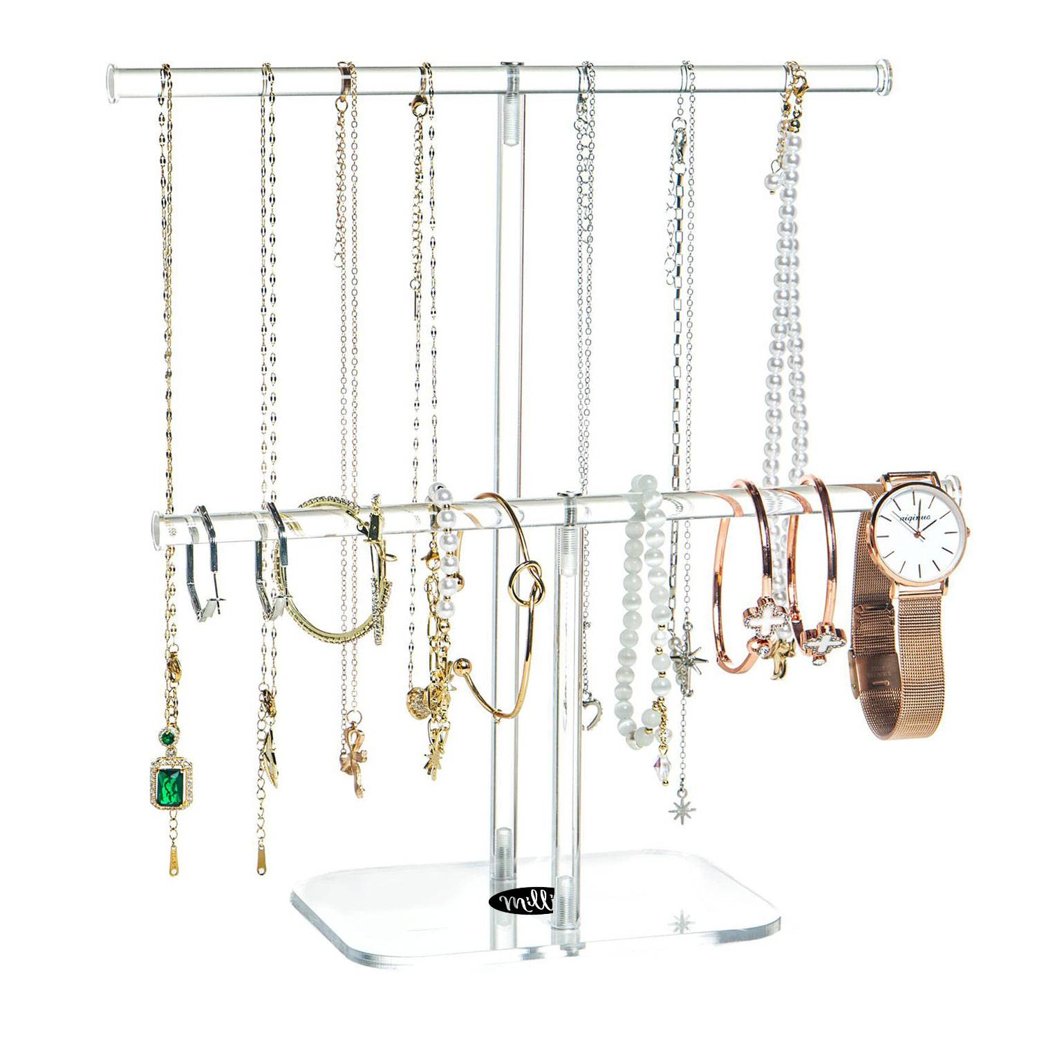 Jewelry Stand Necklace Holder Acrylic Hanging Organizer 2