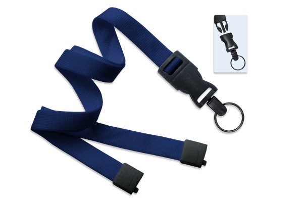 5/8" Polyester Lanyard with Breakaway and Quick Release (Split Ring) 4