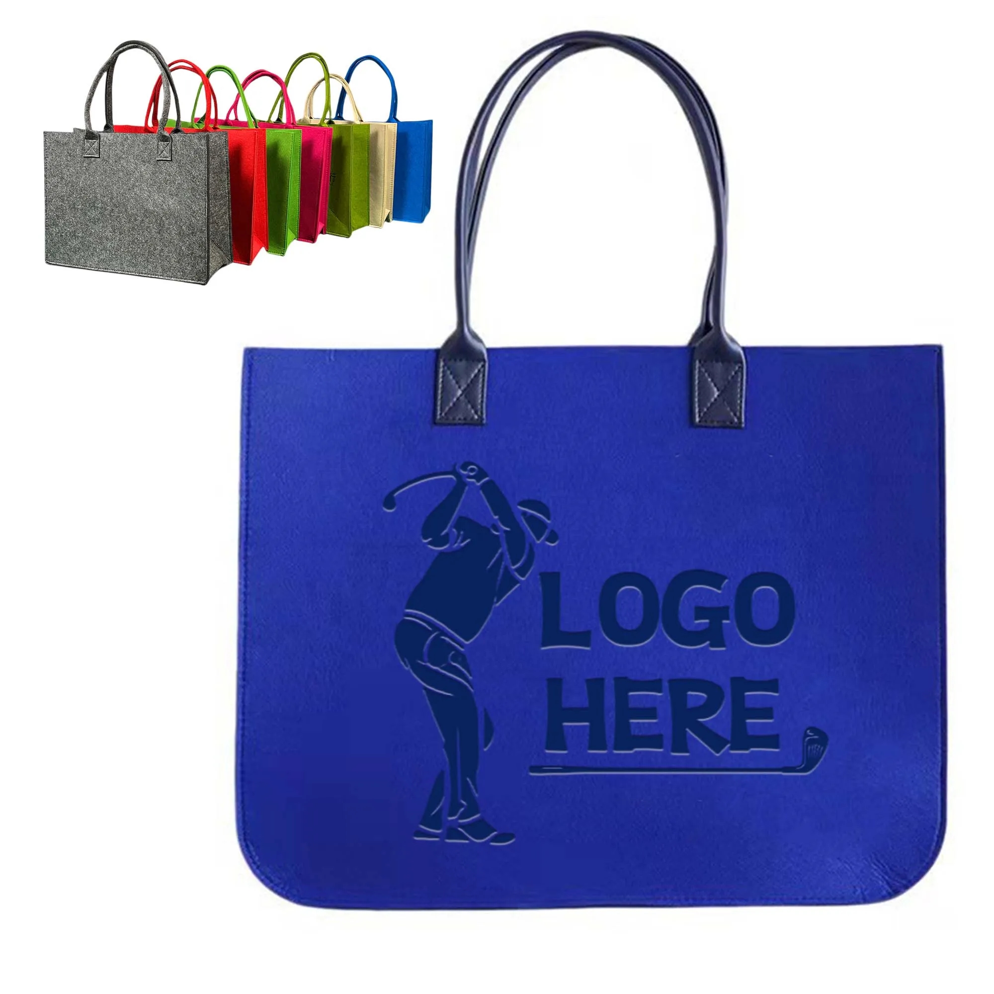 MOQ50 Large Felt Handbag 2