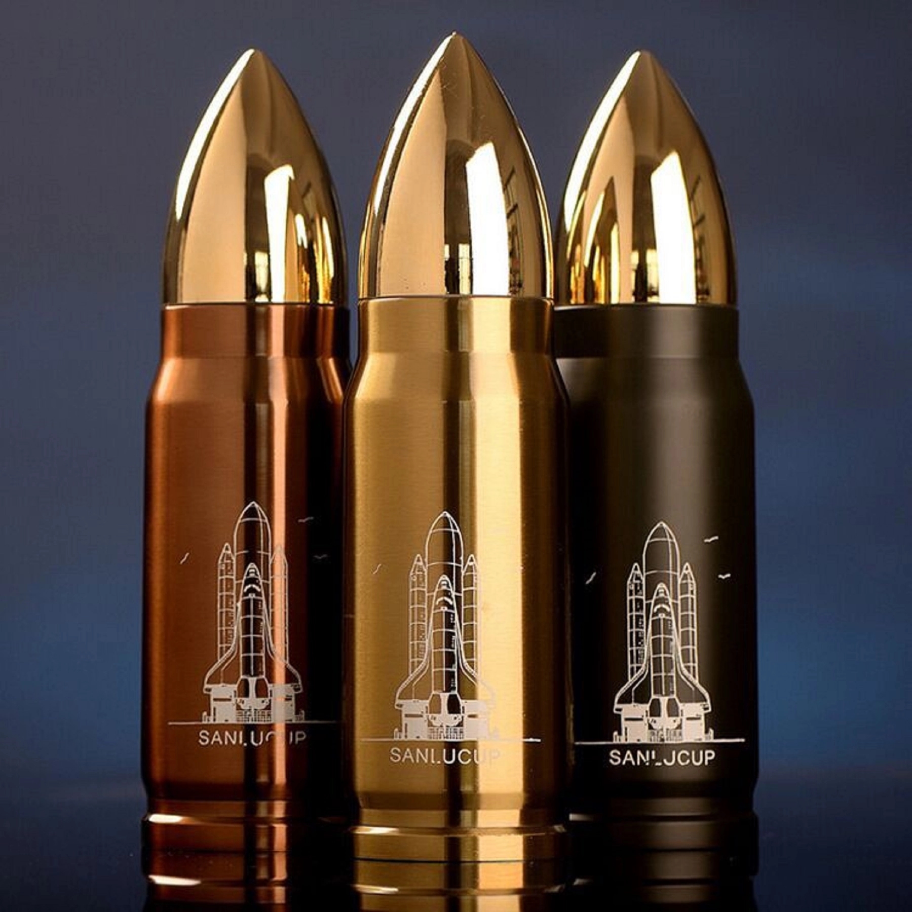 17 oz Double Wall Stainless Steel Vacuum Bullet Water Flask 2