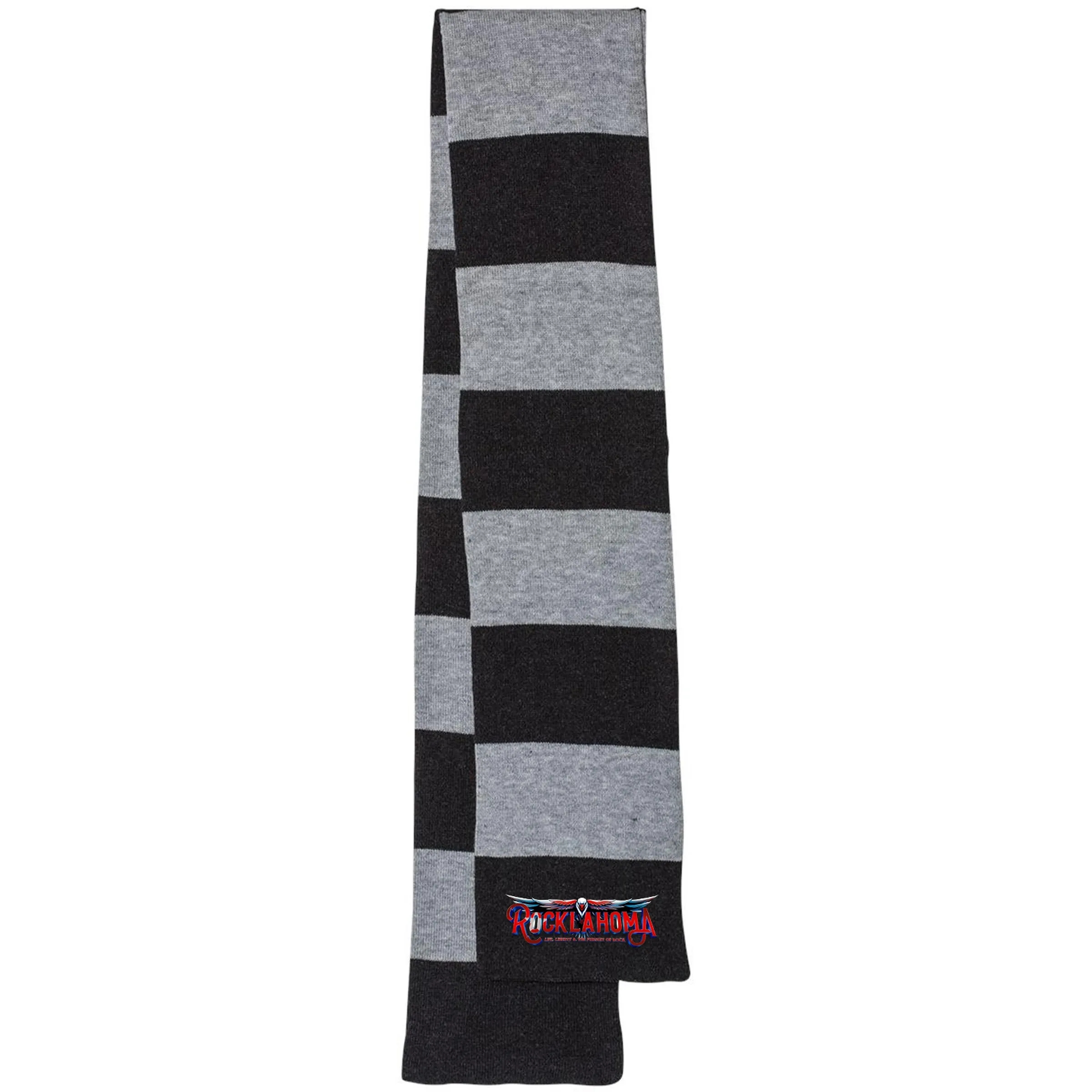 SPORTSMAN RUGBY-STRIPED KNIT SCARF 14