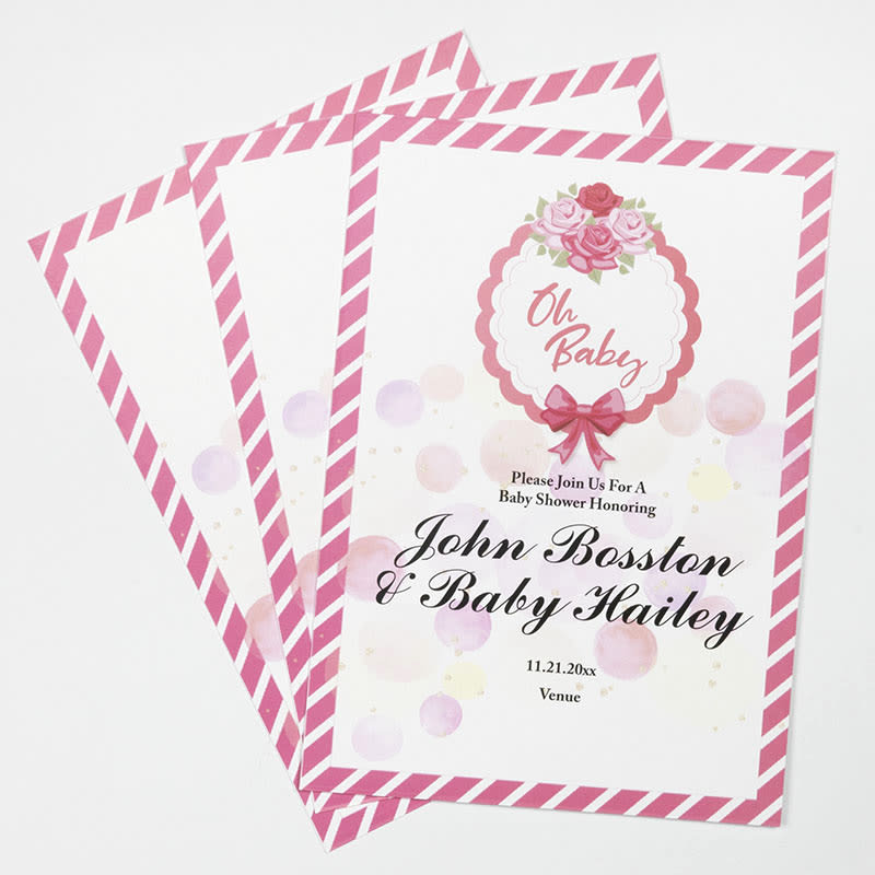 Custom Full Color 5 X 7 Inch Invitation Cards 70