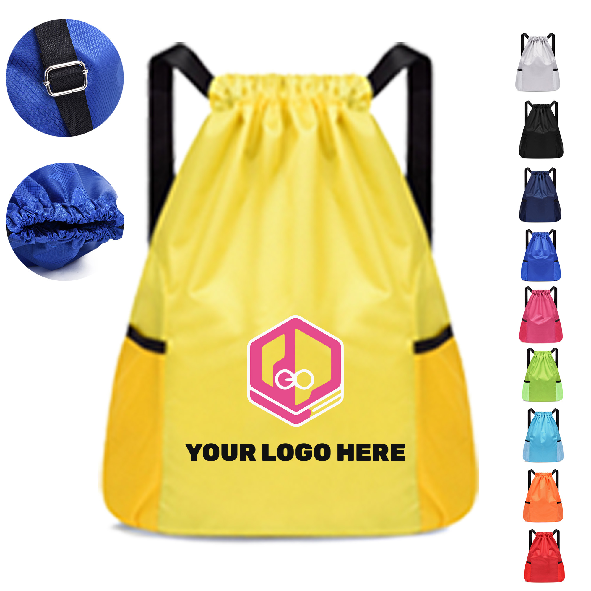 Drawstring Closure Backpack 3