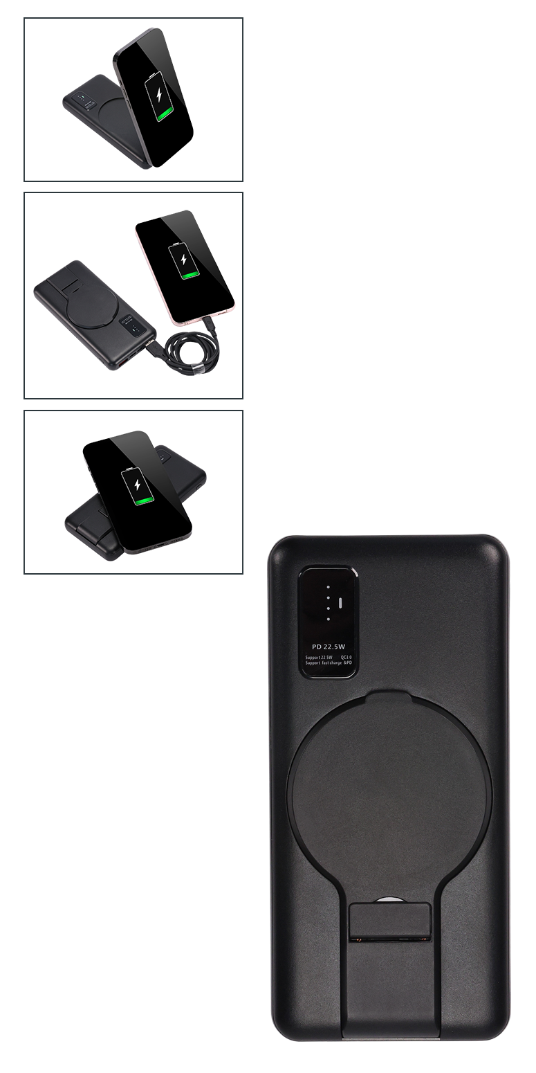 Wireless Power Bank with Stand - 8,000 mAh 15