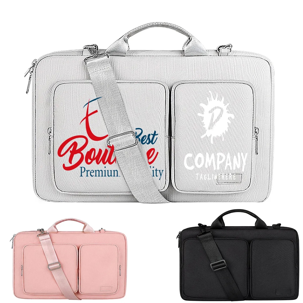 Business Briefcase Waterproof Shock-Resistant  Laptop Bag 5