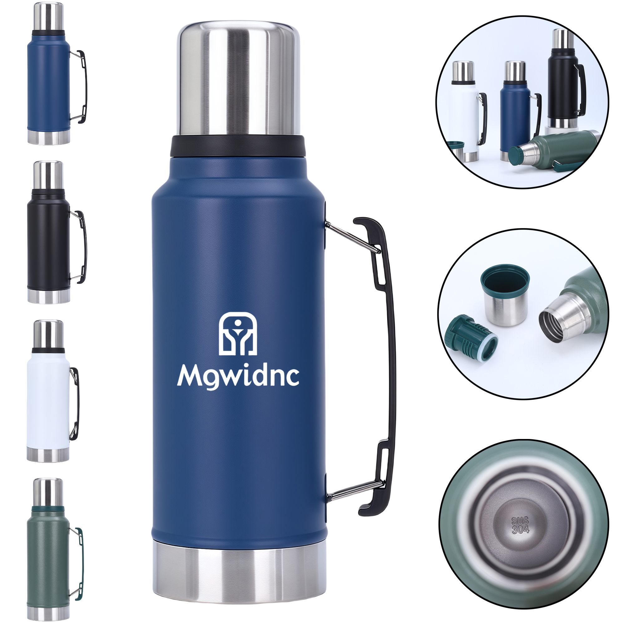 1000ml Stainless Steel Vacuum Insulated Water Bottle for Outdoor
