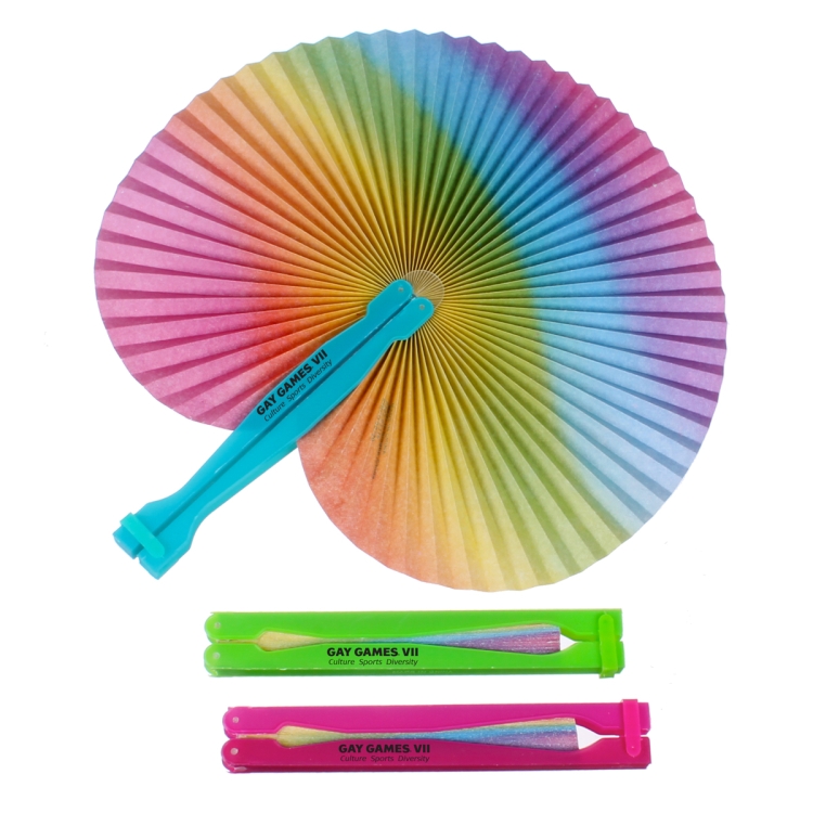 Rainbow Folding Fan 1