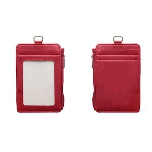 PU Leather Card Holder With Zip Pocket 23