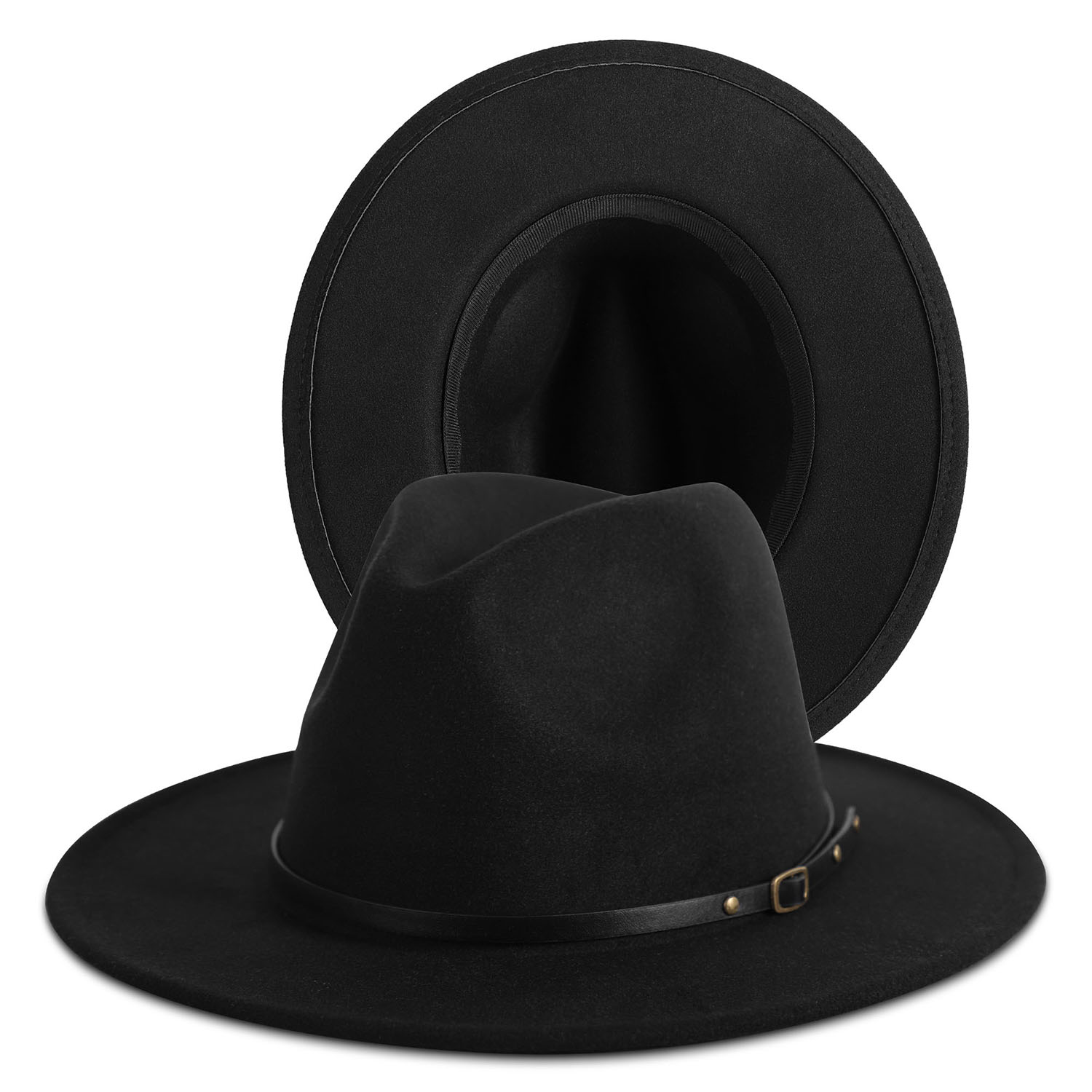 Fedora Hat w/Thin Belt Band 2