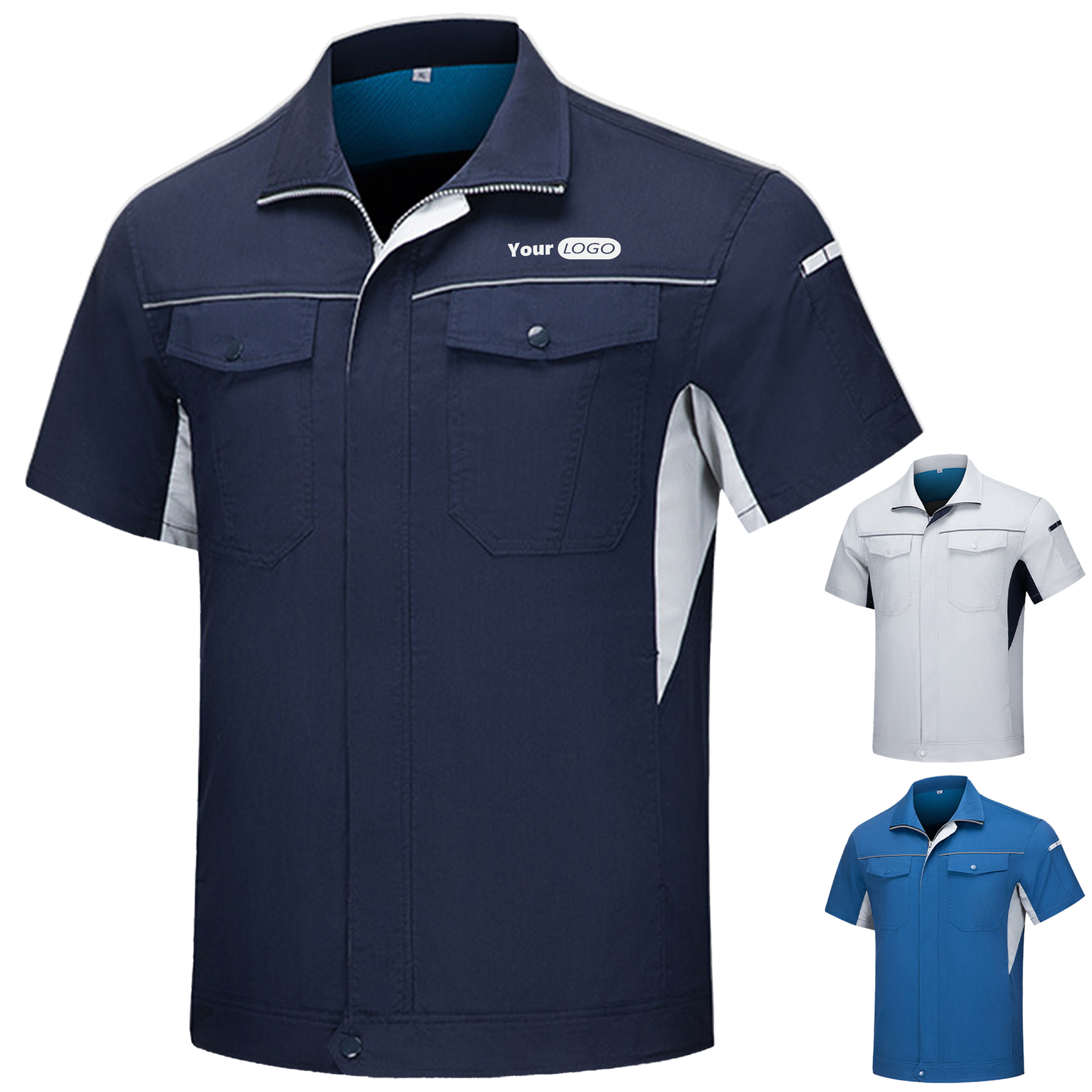 Polyester Wear Resistant Summer Workwear 3