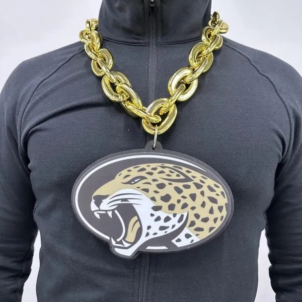 Custom 3D Foam Chain Football Fan Necklace 4