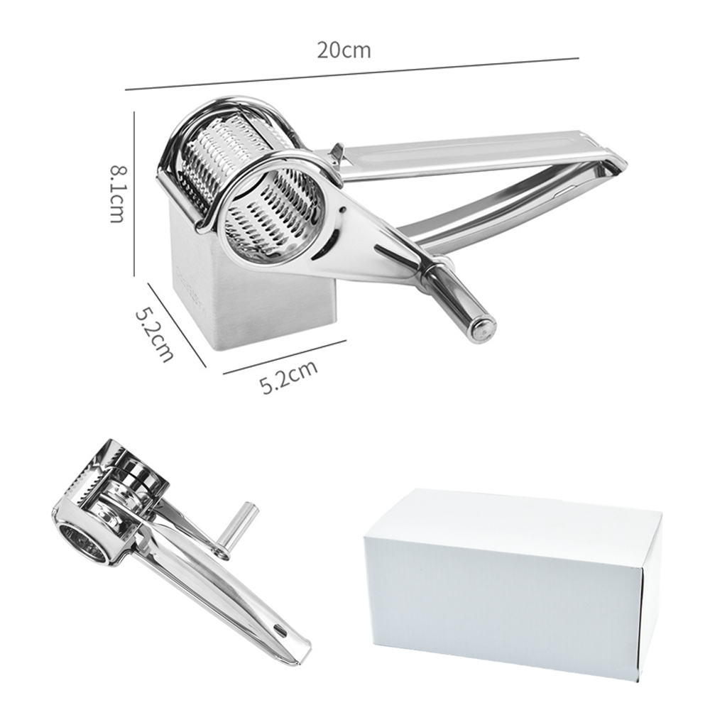4 Drum Blades Stainless Steel Cheese Grater Cutter Grinder 2