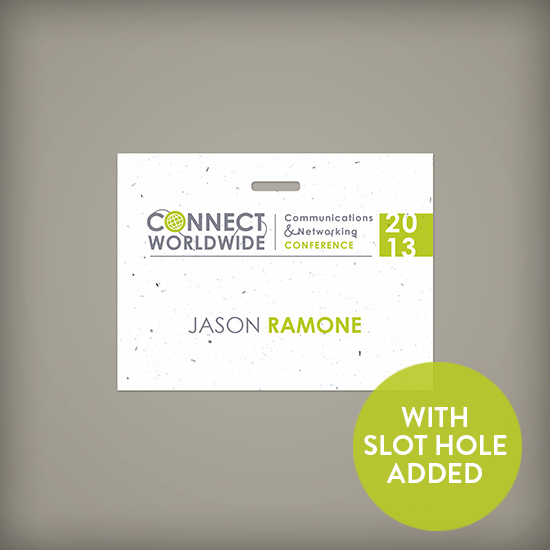 Single-Sided 4 x 3" Seed Paper Name Tags 6