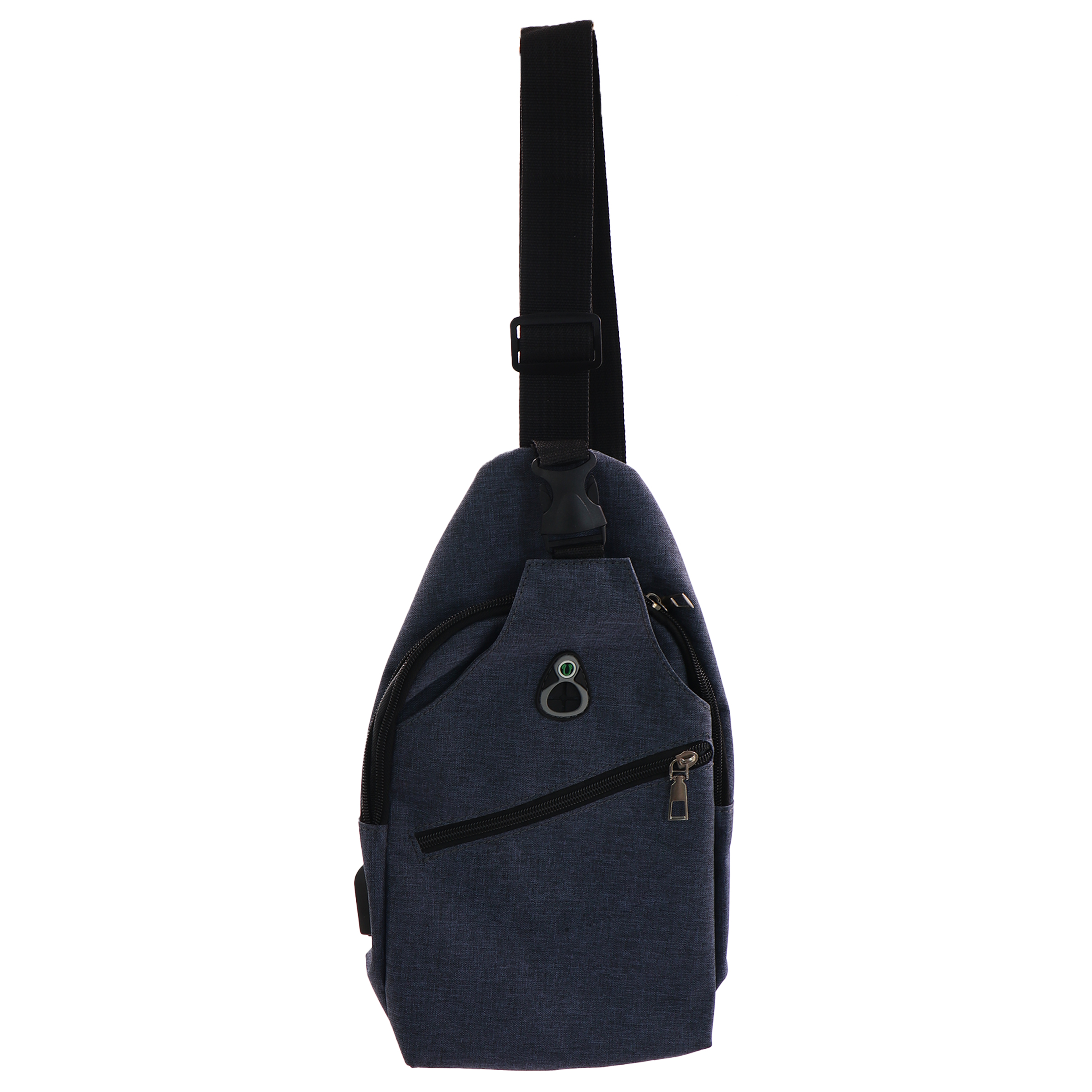 Canvas Outdoor Chest Bag With Charging Interface 4