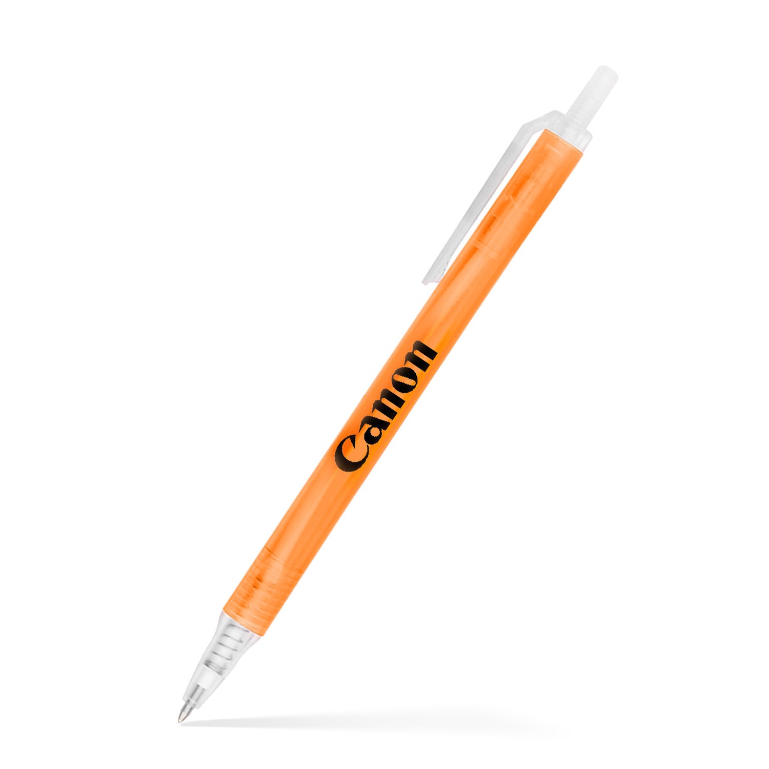 Amber Frosted Translucent Stick Click Pen 28