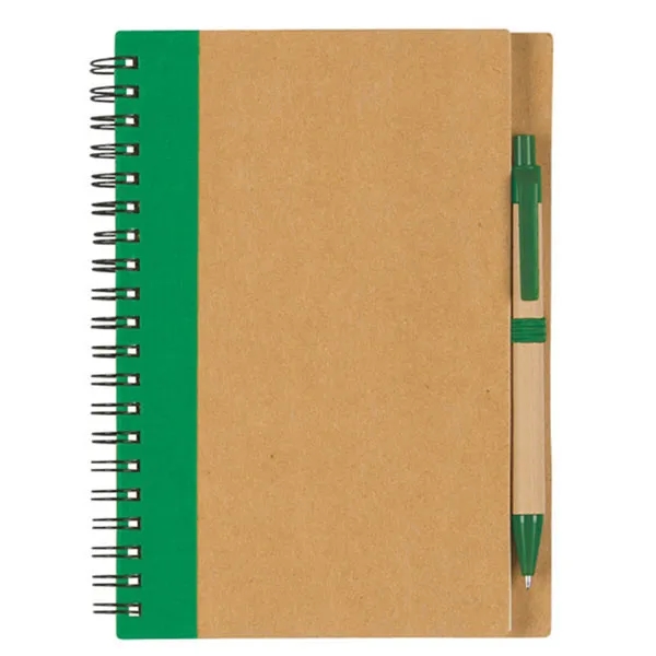 Eco Spiral Notebook and Pen Set 3
