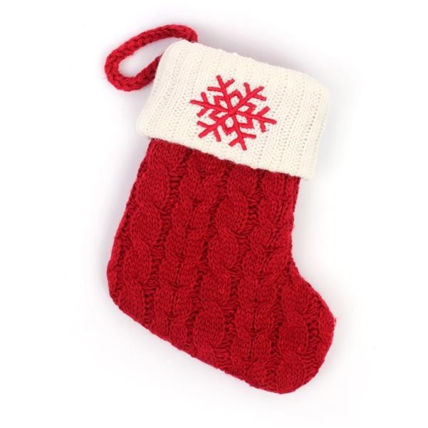 7" x 5.5" Knitted Christmas Stockings 3