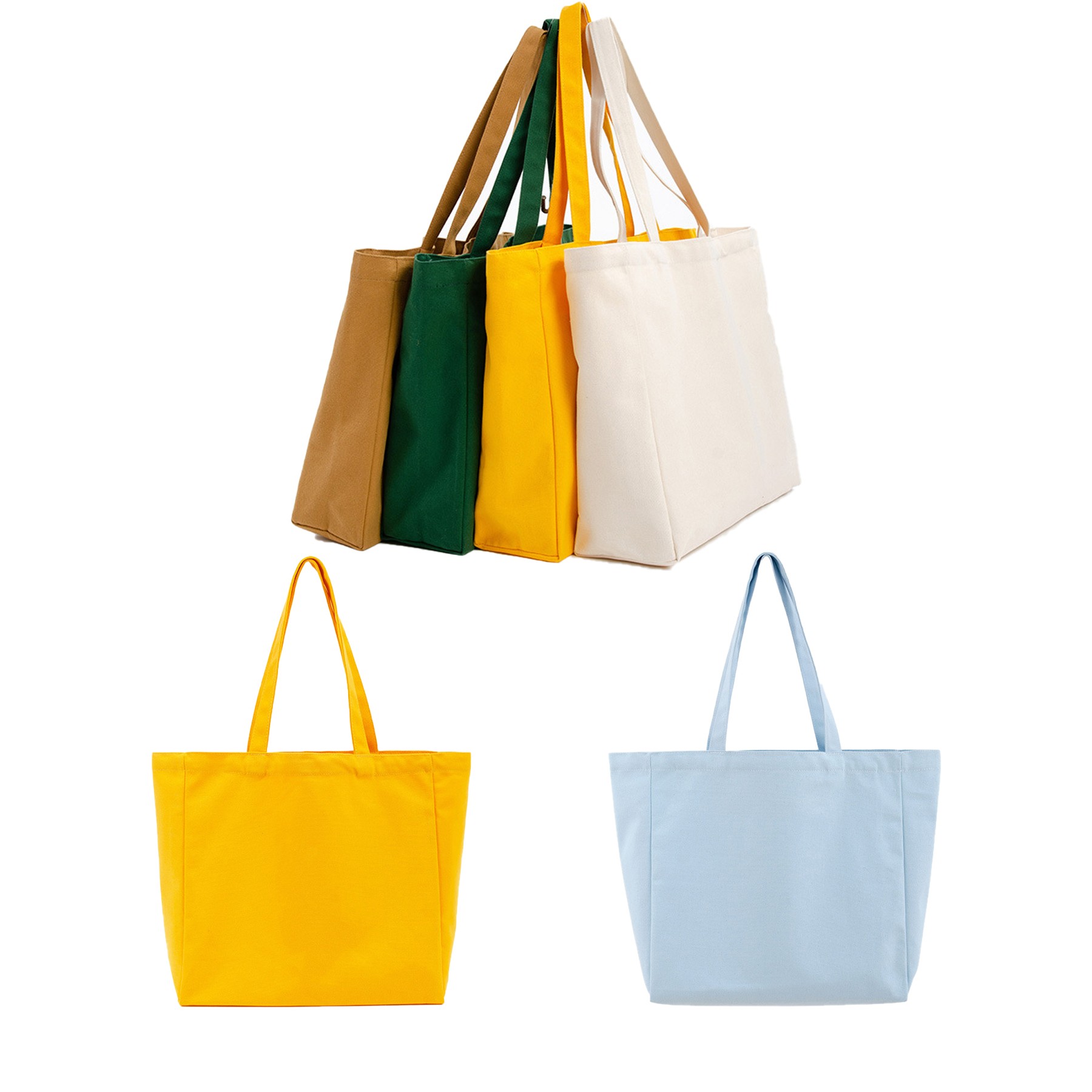 7.2 Oz All Cotton Portable Rainbow Tote Handbags 2