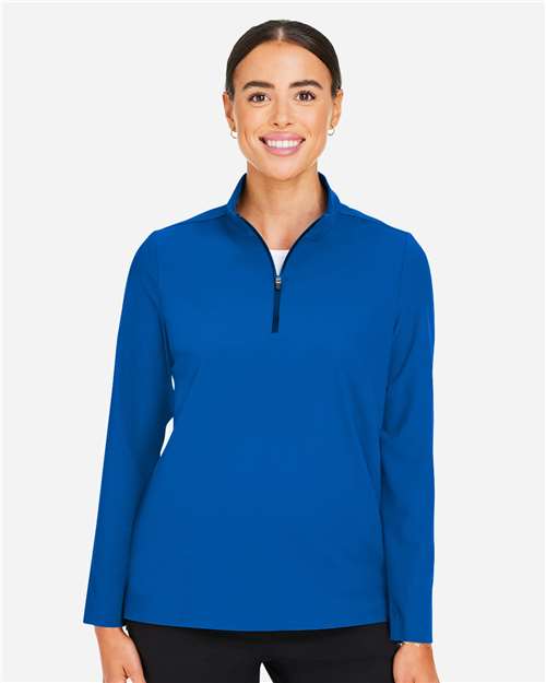 Women's CrownLux Performance® Windsor Welded Quarter-Zip Pullover - DG410W 10