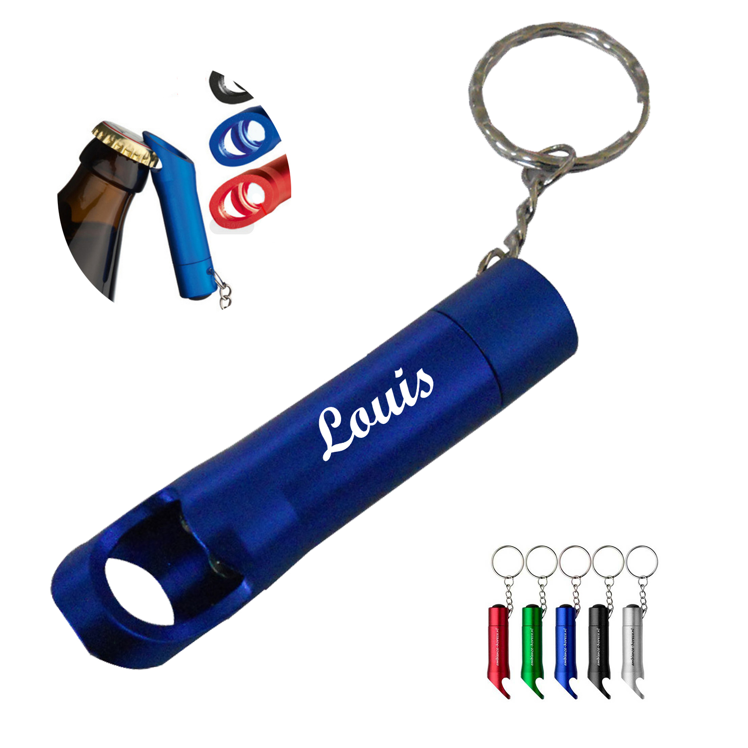 Exquisite Aluminum LED Flashlight With Bottle Opener 1