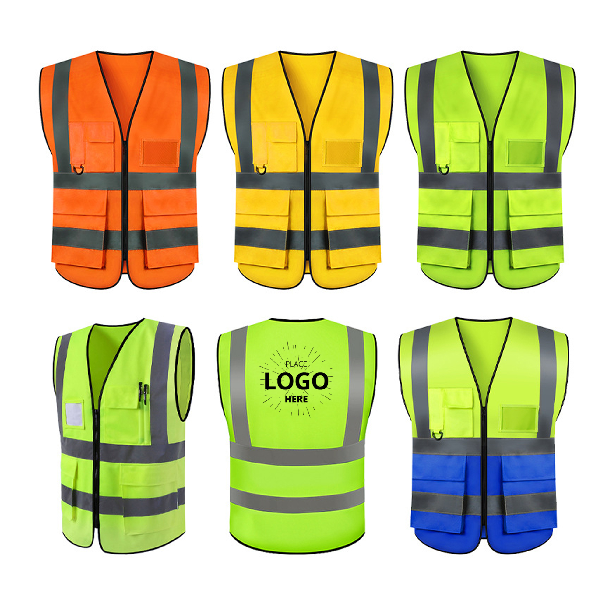 Outdoor Multi Pocket Reflective Safety Vest 3