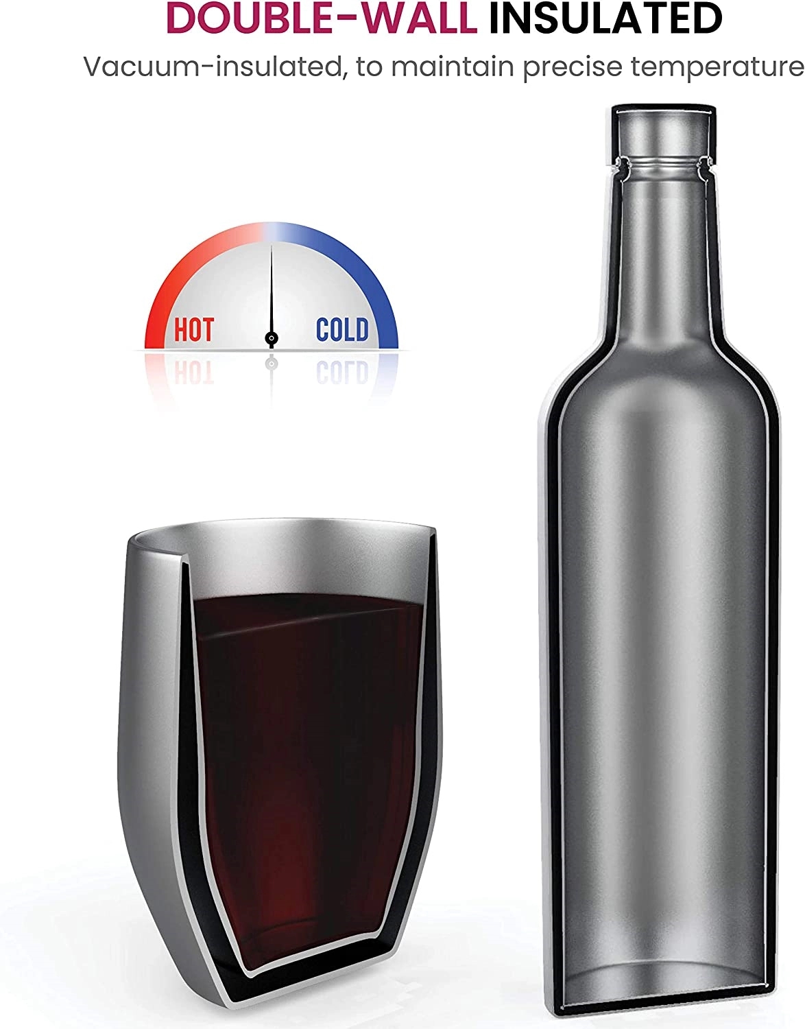 Insulated Wine Chiller Gift Set 1
